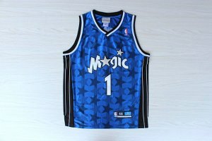 Maillot De Basket Orlando Magic Tracy McGrady 1 Fan version Bleu Fonce Star